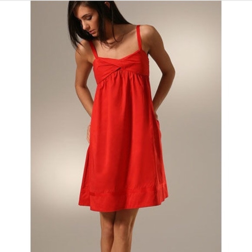 DIANE von FURSTENBERG DYLAN SPICED CORAL DRESS-sz8